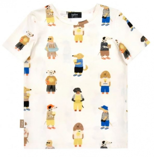 Hebe Top with dogs print (SS23013)