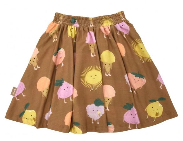 Hebe Skirt with fruits print (SS23116)