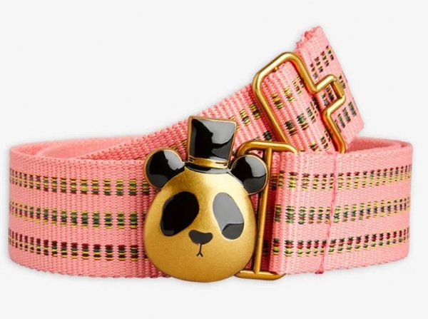 Mini Rodini Panda belt, Pink