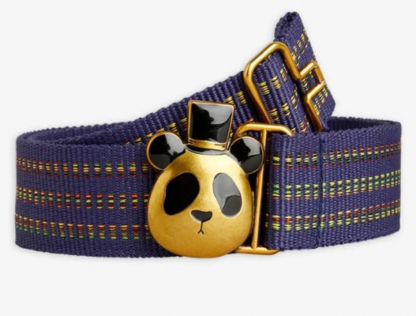Mini Rodini Panda belt, Blue