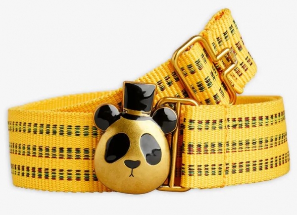Mini Rodini Panda belt, Yellow