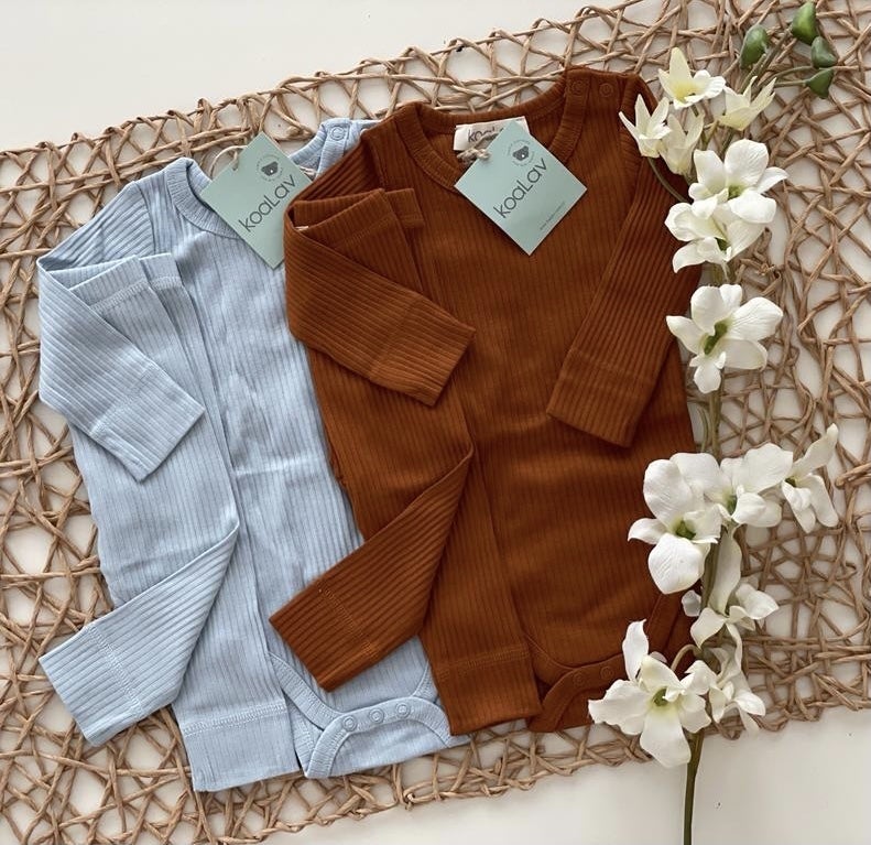 KoaLav - Rib Leggings, Caramel (baby)